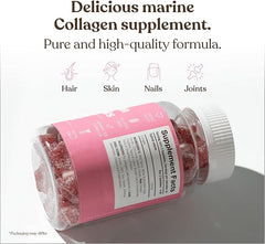 Free Soul Collagen Gummies by Free Soul | High Strength Marine Collagen Supplement | Advanced Superior Type 1 Hydrolysed Collagen Peptides | Triple Strength Pure Formulation Supplement | 60 Gummies