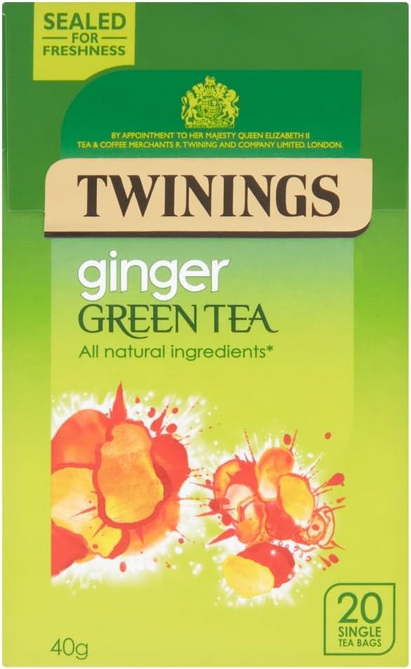 Twinings Green Tea and Ginger Infusion, 20 Tea Bags