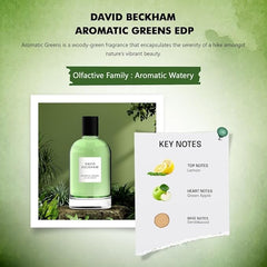 David Beckham Collection Aromatic Greens, Eau de Parfum For Men, 100ml