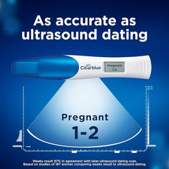 Clearblue Pregnancy Test 5X Confirmation Combo Pack, Result As Fast As 1 Minute (Visual Sticks) & Tells You How Many Weeks (Digital Stick), Kit of 5 Tests (1 Digital, 4 Visual)