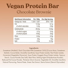 Free Soul Vegan Protein Bars 12 x 50g | Plant Based Chocolate Protein Bars | Delicious Dairy Free, Low Sugar, Low Carb Bars | Sucralose Free, Gluten Free | 15g of Protein per Bar