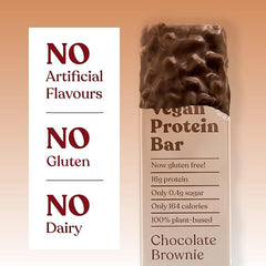 Free Soul Vegan Protein Bars 12 x 50g | Plant Based Chocolate Protein Bars | Delicious Dairy Free, Low Sugar, Low Carb Bars | Sucralose Free, Gluten Free | 15g of Protein per Bar