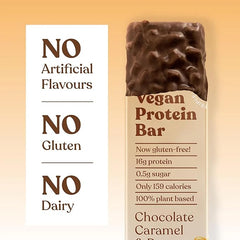 Free Soul Vegan Protein Bars 12 x 50g | Plant Based Chocolate Protein Bars | Delicious Dairy Free, Low Sugar, Low Carb Bars | Sucralose Free, Gluten Free | 15g of Protein per Bar