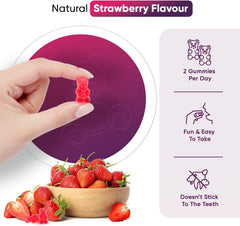 WeightWorld Multivitamin Gummies for Women & Men - 2 Months Supply - 13 Multivitamins & Minerals - 120 Vitamin Gummies - With Vitamin C, A, D, B, Biotin & Zinc - Strawberry Flavoured Chewable Multivitamins Adults