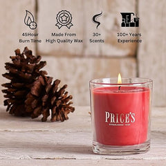 Price's - Sandalwood Jar Candle - Classic, Woody, Quality Fragrance - Long Lasting Scent - Up to 45 Hour Burn Time [Energy Class A]