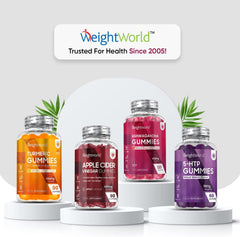 WeightWorld Ashwagandha Gummies 1200mg - 120 Gummies - 2 Months Supply - Natural Raspberry Flavour - High Strength Ashwagandha Root Extract Supplement - Vegan & Gluten-Free - Not Ashwagandha Capsules or Tablets