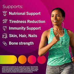 Centrum Women Multivitamin Tablets for Women, Vitamins with 23 Essential Nutrients, including Vitamin C, D and Iron, 30 ct (Packaging and Tablet colour may vary slightly)