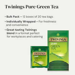 Twinings Pure Green Enveloped Tea Bags (2x20)