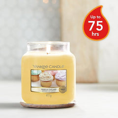 Yankee Candle Scented Candle | Vanilla Cupcake Medium Jar Candle| Long Burning Candles: up to 75 Hours | Gifts for Women