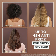 Garnier Nourishing and Smoothing Hair Food Coconut and Macadamia 3 in 1 Hair mask set For Frizzy Hair