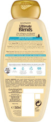 Garnier Ultimate Blends Shampoo | Argan Richness Moroccan Argan Oil & Almond Cream Nourishing for Dry, Unruly Hair | 360 ml | Pack of 6