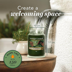 Yankee Candle Scented Candle | Balsam & Cedar Large Jar | Long Burning Candles: up to 150 Hours | Perfect Christmas Gifts for Women