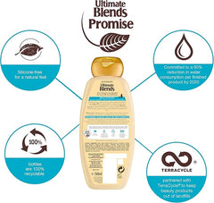 Garnier Ultimate Blends Shampoo | Argan Richness Moroccan Argan Oil & Almond Cream Nourishing for Dry, Unruly Hair | 360 ml | Pack of 6