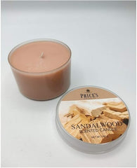 Price's - Sandalwood Tin Candle - Classic, Woody, Quality Fragrance - Long Lasting Scent - Ideal for All Occasions