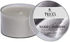 Price's - Warm Cashmere Tin Candle - Delicate, Sweet, Oriental Fragrance - Long Lasting Scent - Ideal for All Occasions [Energy Class A]