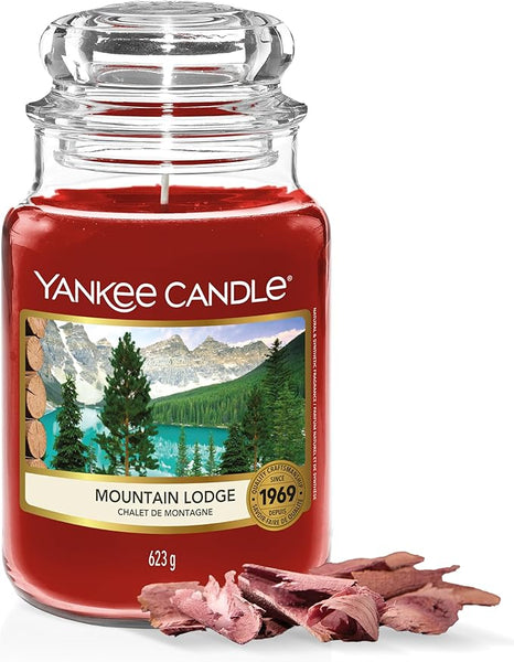 Yankee Candle Scented Candle | Mountain Lodge Large Jar | Long Burning Candles: up to 150 Hours | Perfect Gifts for Women