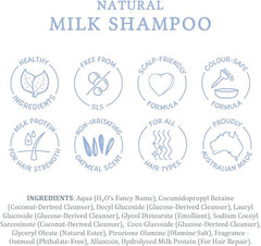 MooGoo Milk Shampoo – For Itchy, Dry, Eczema, Psoriasis & Dandruff Prone Scalps – SLS, Silicone, Sulfate & Paraben Free - Natural & Gentle Formula – 500ml / 16.9 fl.oz.