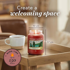 Yankee Candle Scented Candle | Mountain Lodge Large Jar | Long Burning Candles: up to 150 Hours | Perfect Gifts for Women