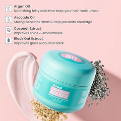 HAIR BURST Thickening Hair Mask with Black Oat Extract & Avocado Oil - Hydrating Hair Growth Mask that Promotes Healthier, Stronger Hair - Aides in Repair, Detangling & Frizz Control