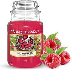 Yankee Candle Scented Candle | Red Raspberry Large Jar | Long Burning Candles: up to 150 Hours | Perfect Gifts for Women