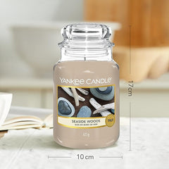 Yankee Candle Scented Candle | Seaside Woods Large Jar | Burn Time: up to 150 Hours | Perfect Gifts for Women