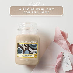 Yankee Candle Scented Candle | Seaside Woods Large Jar | Burn Time: up to 150 Hours | Perfect Gifts for Women