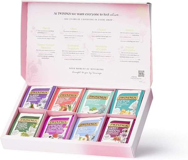 Twinings Superblends Collection Gift Box | Ideal Gifts For Women & Men Christmas, Birthday, Anniversary & Self-Care |4O Tea bags|8 Premium Green & Herbal Infusion Tea Bags