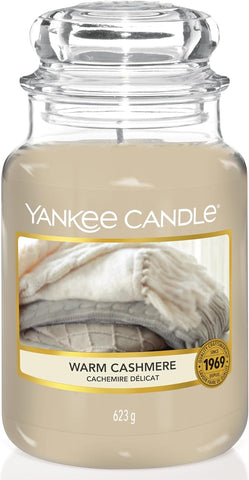 Yankee Candle Scented Candle | Warm Cashmere Large Jar | Long Burning Candles: up to 150 Hours | Perfect Gifts for Women
