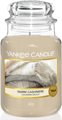 Yankee Candle Scented Candle | Warm Cashmere Large Jar | Long Burning Candles: up to 150 Hours | Perfect Gifts for Women