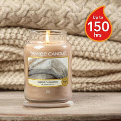 Yankee Candle Scented Candle | Warm Cashmere Large Jar | Long Burning Candles: up to 150 Hours | Perfect Gifts for Women