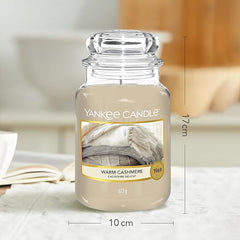 Yankee Candle Scented Candle | Warm Cashmere Large Jar | Long Burning Candles: up to 150 Hours | Perfect Gifts for Women