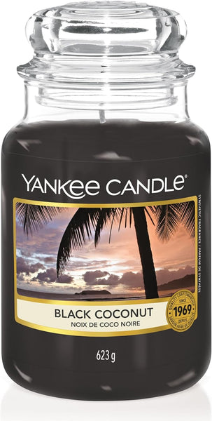 Yankee Candle Scented Candle | Black Coconut Large Jar | Long Burning Candles: up to 150 Hours | Perfect Gifts for Women