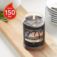 Yankee Candle Scented Candle | Black Coconut Large Jar | Long Burning Candles: up to 150 Hours | Perfect Gifts for Women