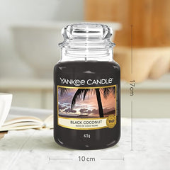 Yankee Candle Scented Candle | Black Coconut Large Jar | Long Burning Candles: up to 150 Hours | Perfect Gifts for Women