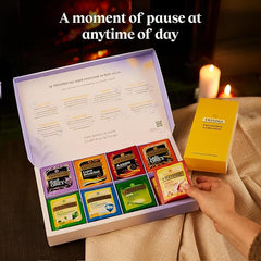 Twinings Favourites Collection Gift Box | Ideal Secret Santa Christmas Gifts For Women & Men |4O Tea bags|8 Premium Green & Herbal Infusion Tea Bags