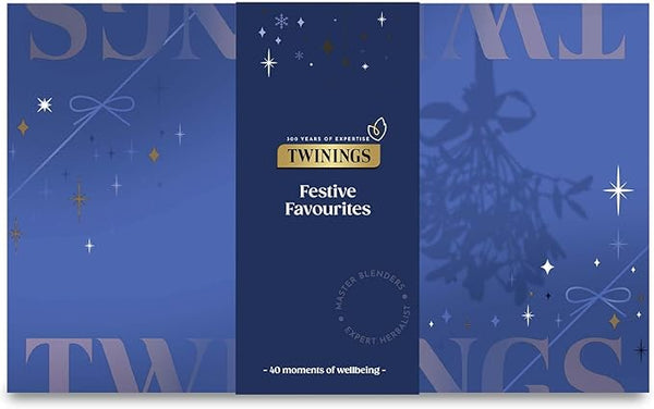 Twinings Christmas Festive Favourites Premium Tea Selection | Ideal Secret Santa Christmas Gifts Idea For Women & Men |40 Tea Bags |8 flavours of Green Tea & Herbal Infusions