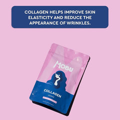 Mobu-Hydrolysed Collagen 400mg 120 Capsules | Hair, Skin and Joint Health Supplement | Bovine Collagen for Women & Men