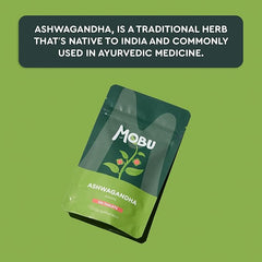 MOBU-Ashwagandha 1000mg 120 Tablets | High Strength Ashwagandha Supplement | Ayurvedic | GMP Approved | Vegan | Letterbox Friendly | MOBU UK