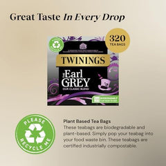 Twinings Earl Grey, Pack of 4, total 320 teabags