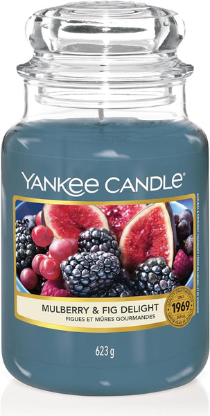 Yankee Candle Scented Candle | Mulberry & Fig Delight Large Jar | Long Burning Candles: up to 150 Hours | Perfect Gifts for Women