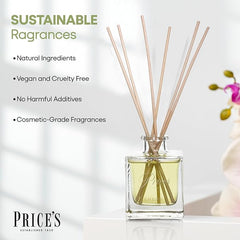 Price's Candles Chef's Reed Diffuser Refill For Home Fragrance | Long-Lasting Reed Diffusers For Décor | Elegant Air Freshener For Stress Relief | Aromatherapy Diffuser Gifts For Women & Men