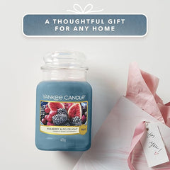 Yankee Candle Scented Candle | Mulberry & Fig Delight Large Jar | Long Burning Candles: up to 150 Hours | Perfect Gifts for Women