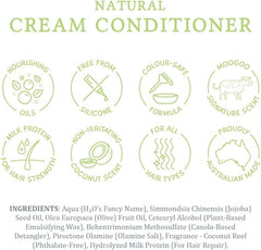 MooGoo Cream Conditioner - For Itchy, Dry, Eczema, Psoriasis & Dandruff Prone Scalps – SLS, Silicone, Sulfate & Paraben Free - Natural & Gentle Formula – 500ml / 16.9 fl.oz