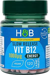 Holland & Barrett-High Strength Slow Release Vitamin B12 1000ug 120 Tablets