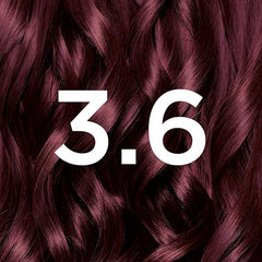 Garnier Nutrisse Permanent Hair Dye, Natural-looking, hair colour result, For All Hair Types, 3.6 Deep Reddish Brown