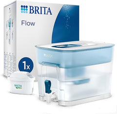 BRITA Flow XXL Water Filter Tank incl. 1x MAXTRA PRO All-in-1 cartridge & MAXTRA PRO All-in-1 Water Filter Cartridge 6 Pack - Original BRITA refill reducing impurities, chlorine, pesticides