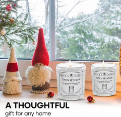 Price's - Open Window Jar Candle - Odour Eliminating Candle - Made with Lily, Violet and Orange Flower Extracts - Clean, Fresh, Quality Fragrance - Long Lasting Scent (Pack of 2)
