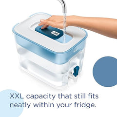 BRITA Flow XXL Water Filter Tank incl. 1x MAXTRA PRO All-in-1 cartridge & MAXTRA PRO All-in-1 Water Filter Cartridge 6 Pack - Original BRITA refill reducing impurities, chlorine, pesticides