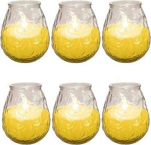 Prices Outdoor Citronella Candle in Glass Jar Fly Insect Repeller Repellent (6 Pack)