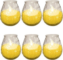 Prices Outdoor Citronella Candle in Glass Jar Fly Insect Repeller Repellent (6 Pack)